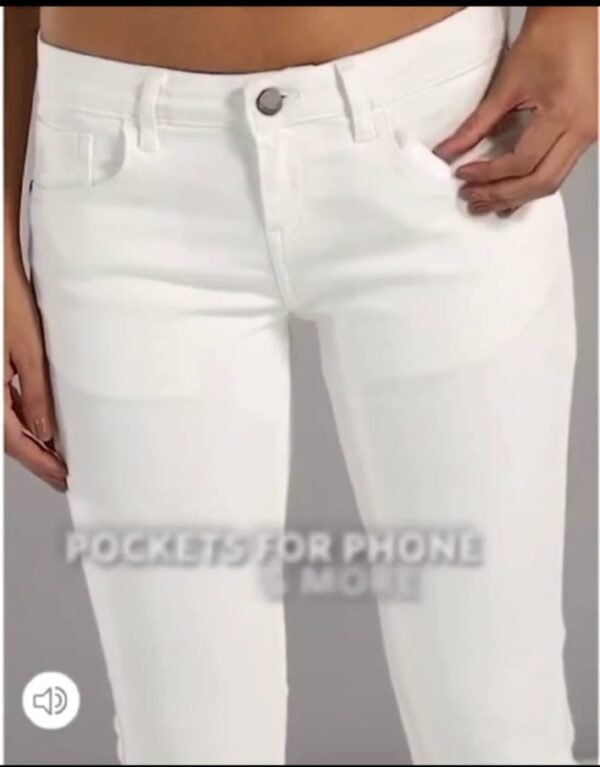 Lakshita White Jeans - Image 3